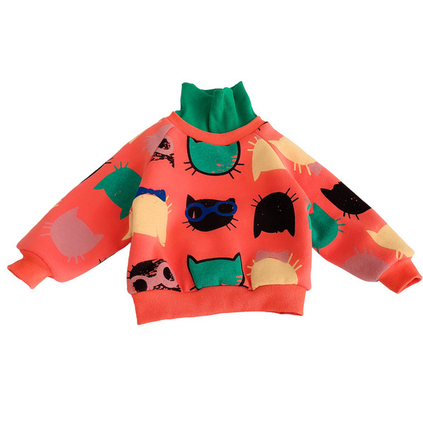 Hétköznapi gyerekpulóver két színben applikációkkal