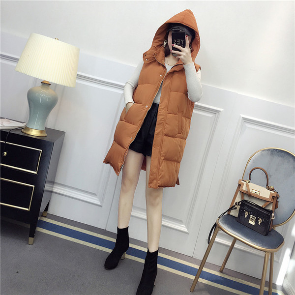 Vesta de dama moderna cu gluga in mai multe culori