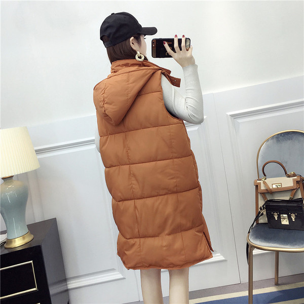 Vesta de dama moderna cu gluga in mai multe culori