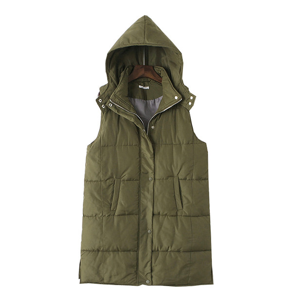 Vesta de dama moderna cu gluga in mai multe culori