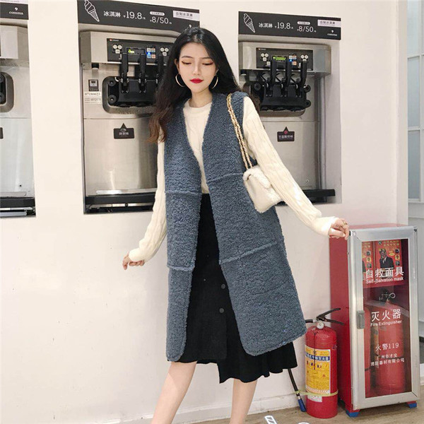 Modern női mellény két arccal, puha béléssel, hosszú modell három színben