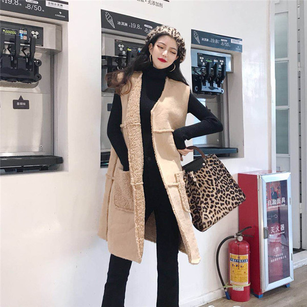 Modern női mellény két arccal, puha béléssel, hosszú modell három színben