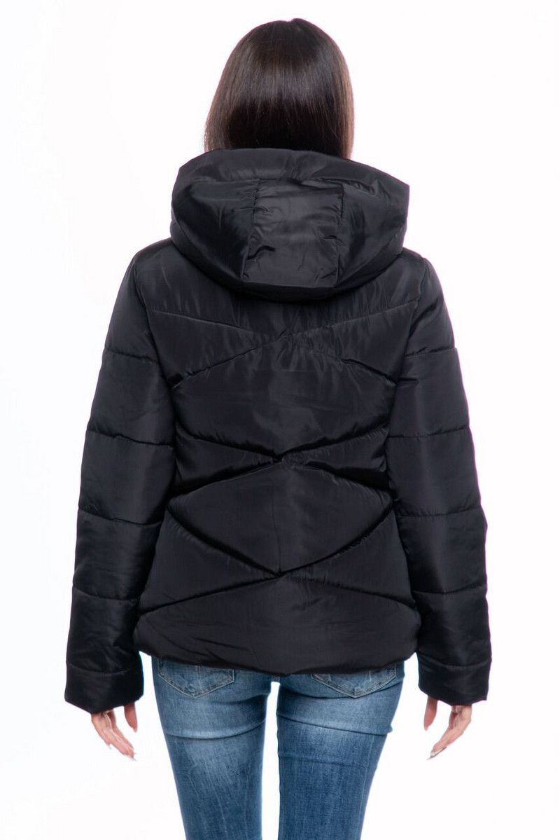 НОВО модерно дамско яке за зимата в черен, розов и сив цвят