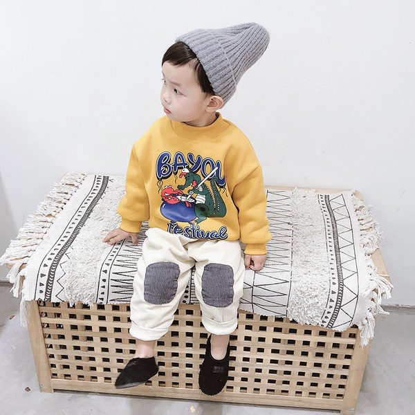 Alkalmi gyerekpulóver három színben, rátéttel