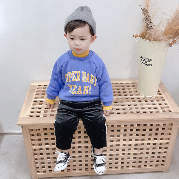 Modern gyerek pulóver fiúknak több színben felirattal