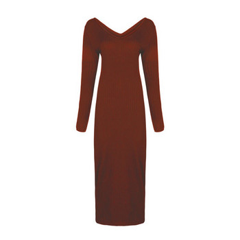 Stílusos női ruha hosszú ujjal több színben