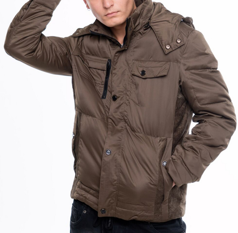 Уикално мъжко яке за зимата с качулка