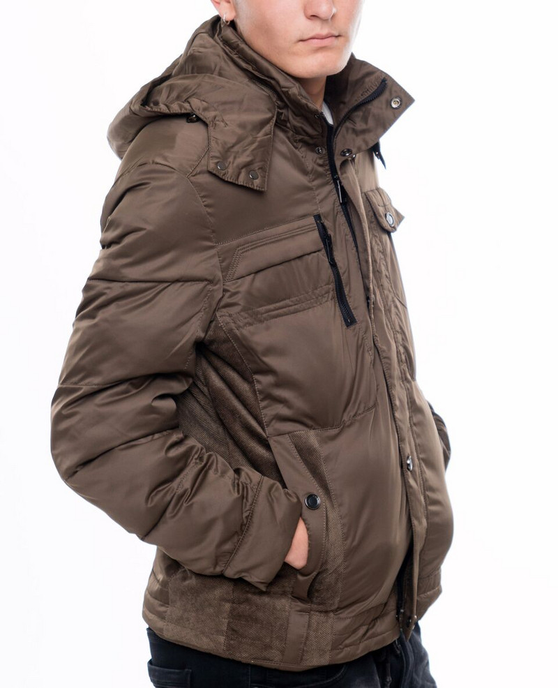 Уикално мъжко яке за зимата с качулка