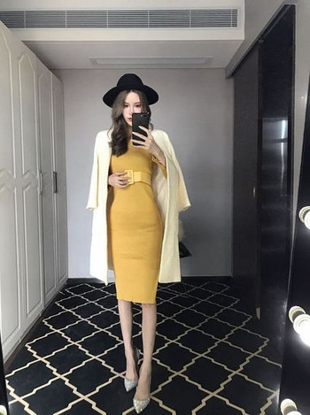 Modern női téli ruha három színben