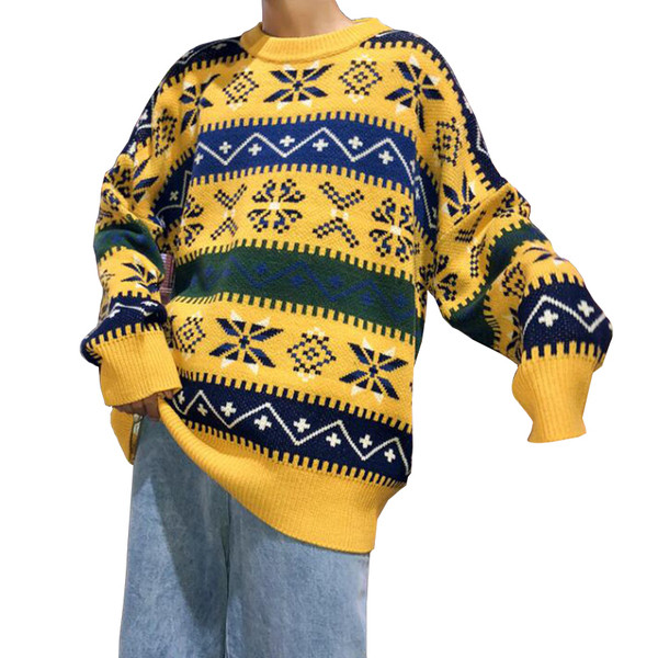 Lezser férfi mintás pulóver három színben