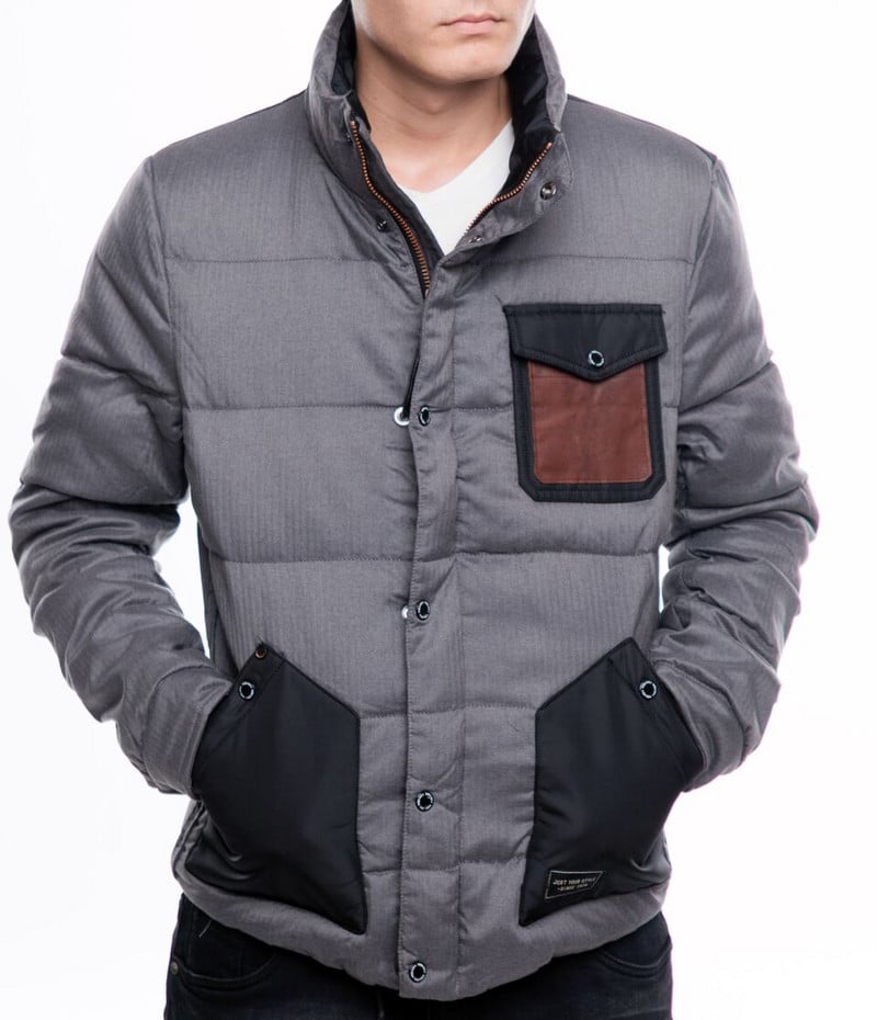 НОВ модел уникално мъжко яке в сив, син и черен цвят