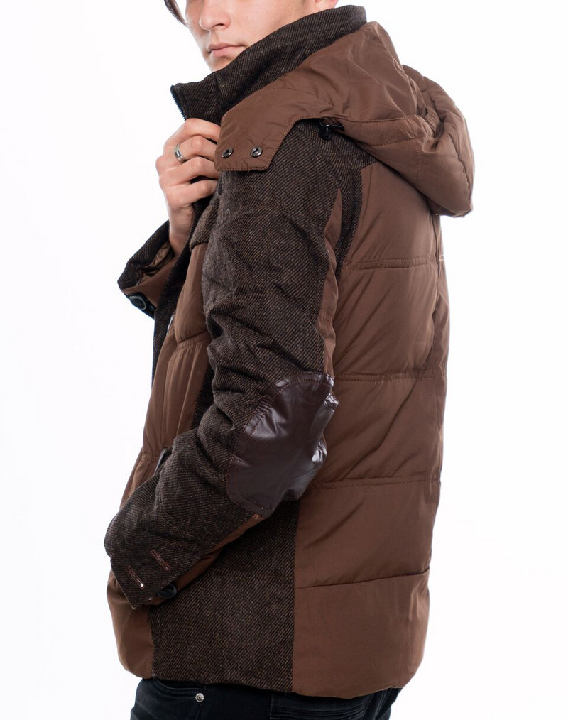 НОВО мъжко яке за зимата в зелен и кафяв цвят