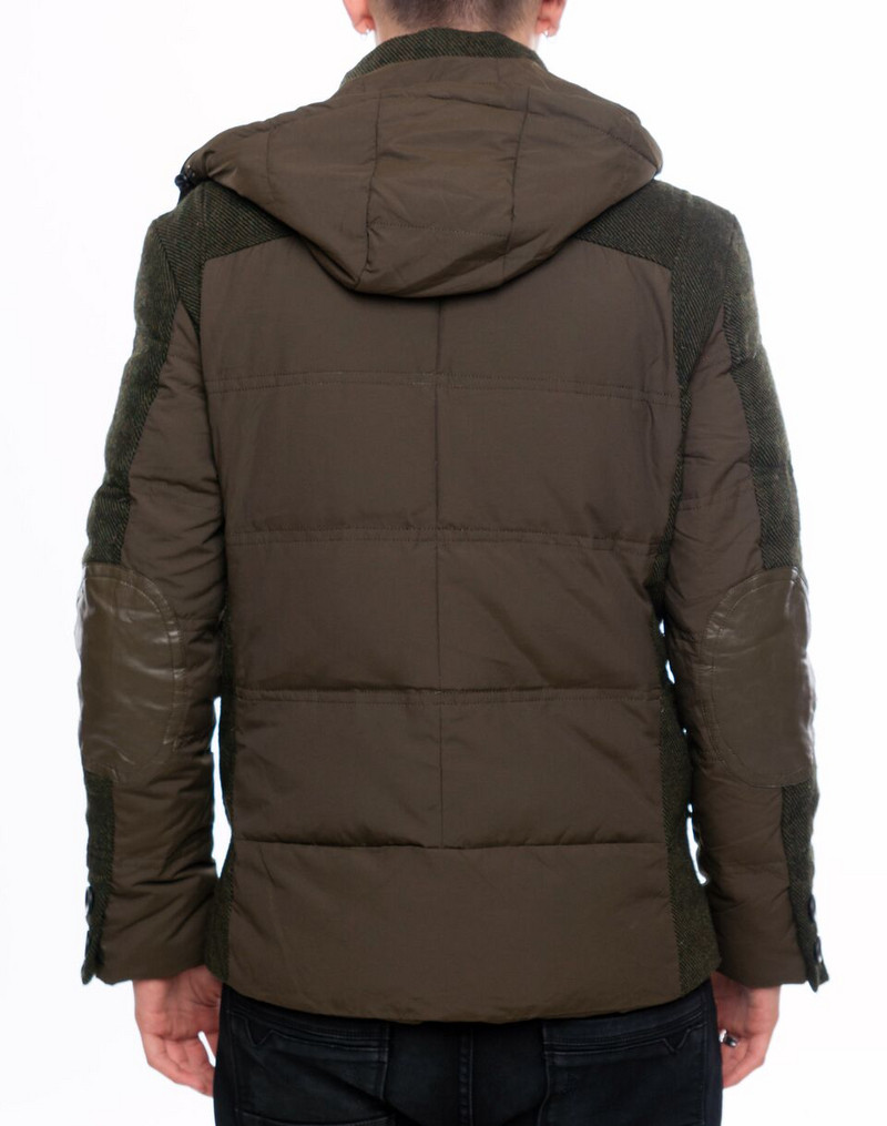 НОВО мъжко яке за зимата в зелен и кафяв цвят