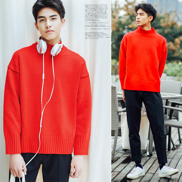 Sima férfi pulóver több színben