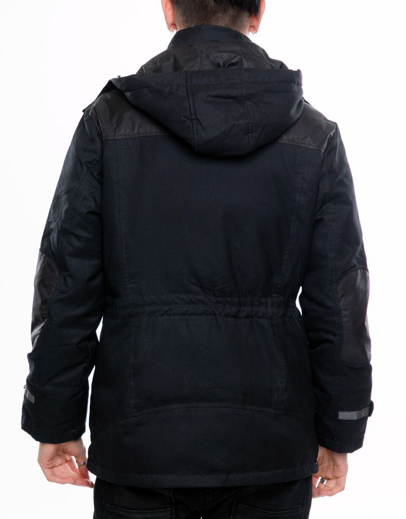 Модерно есенно-зимно мъжко яке в черен цвят