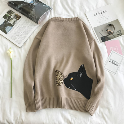 Alkalmi férfi pulóver három színben hímzéssel