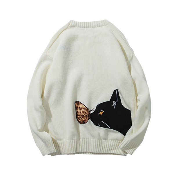 Alkalmi férfi pulóver három színben hímzéssel