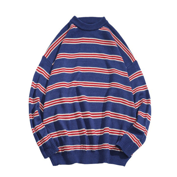 Lezser csíkos férfi pulóver három színben - széles modell