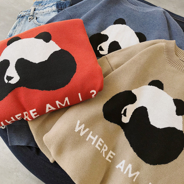 Aktuális férfi vastag pulóver felirattal és képpel három színben