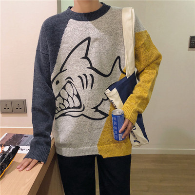 Pulover de ultimă generație pentru bărbați cu o imagine în culori irizate