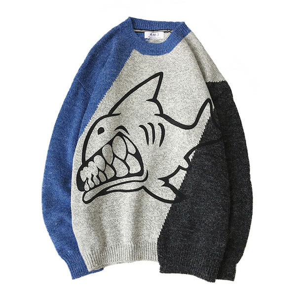 Pulover de ultimă generație pentru bărbați cu o imagine în culori irizate