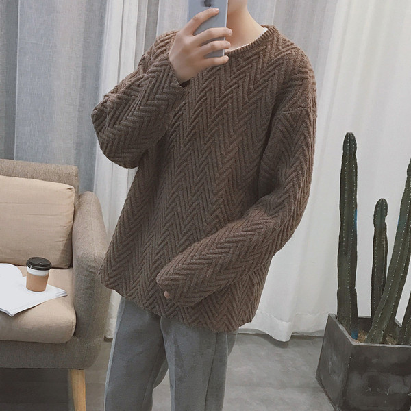 Sima férfi pulóver két színben