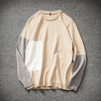 Modern férfi vastag pulóver különböző színekben