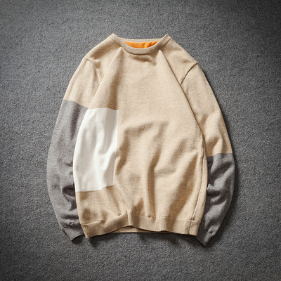 Modern férfi vastag pulóver különböző színekben