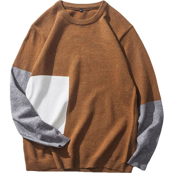Modern férfi vastag pulóver különböző színekben