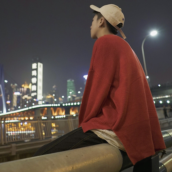 Pulover lat pentru bărbați casual în trei culori