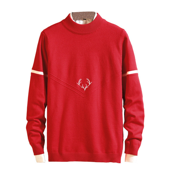 Modern férfi pulóver oldalpántokkal