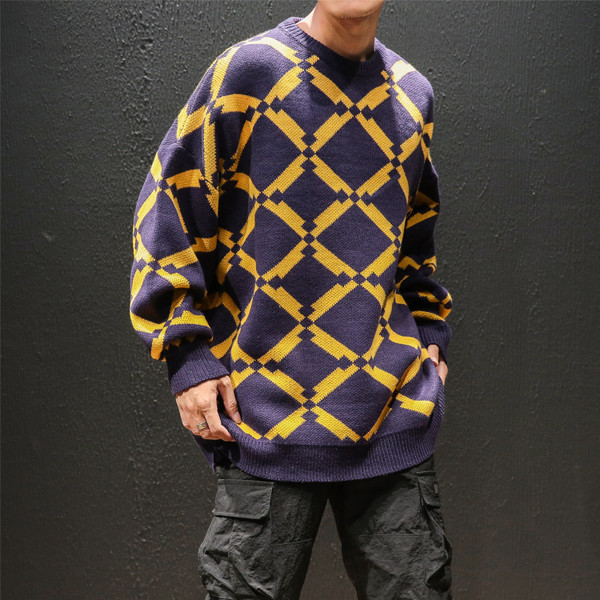 Alkalmi férfi széles pulóver három színben