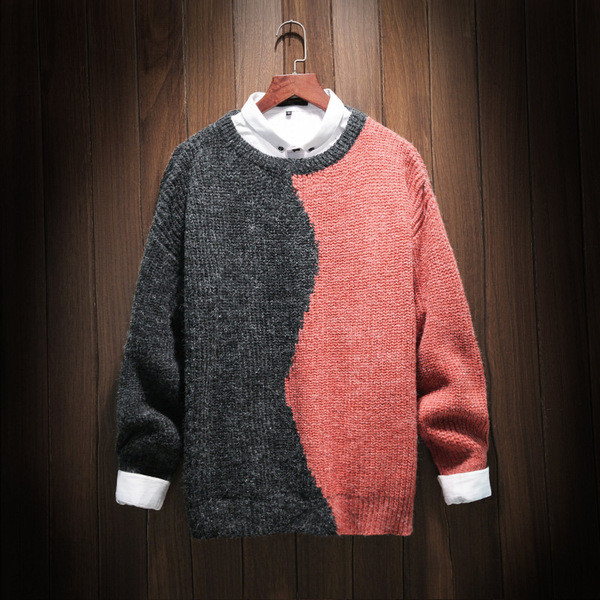 Modern férfi pulóver irizáló színekben