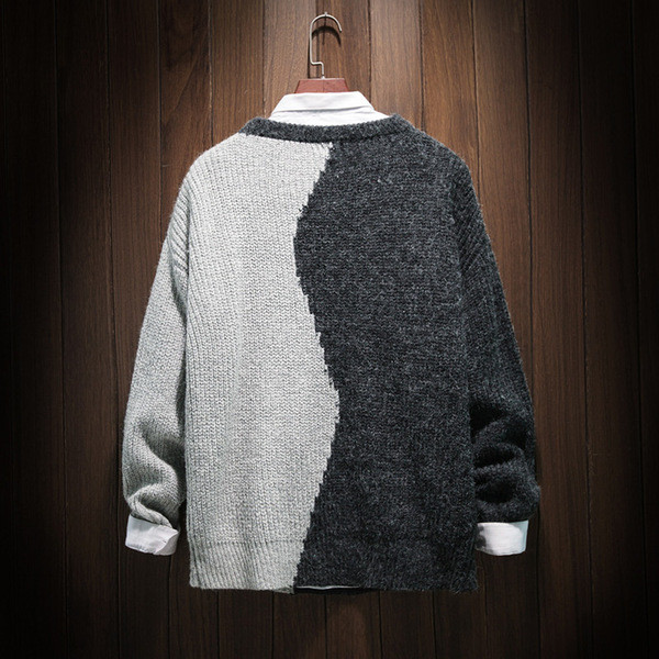 Modern férfi pulóver irizáló színekben