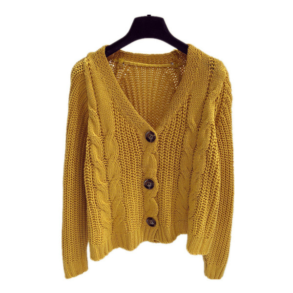 Vastag női mellény V-nyakkal több színben