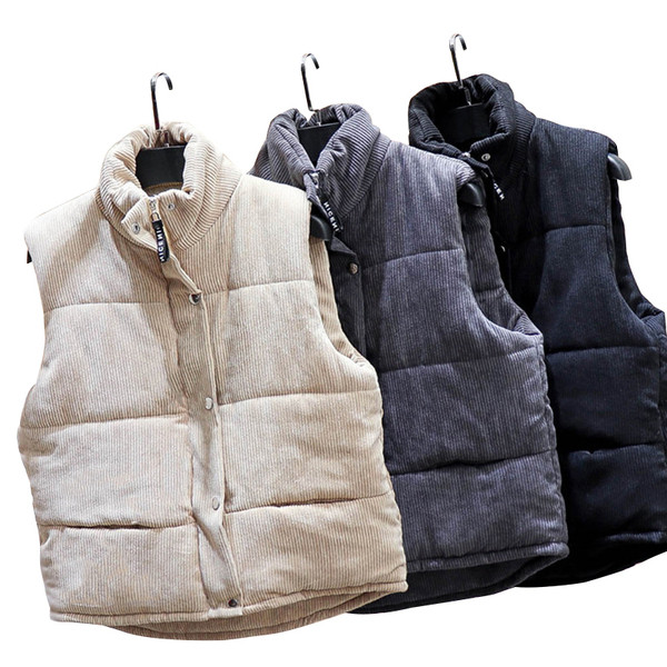 Alkalmi női mellény magas gallérral, három színben