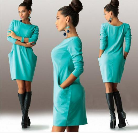 Rochie dama casual model lat in mai multe culori