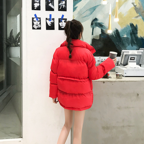 Női alkalmi kabát O-alakú gallérral, három színben