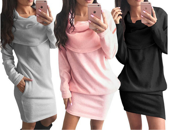 Sport-alkalmi női ruha zsebbel több színben