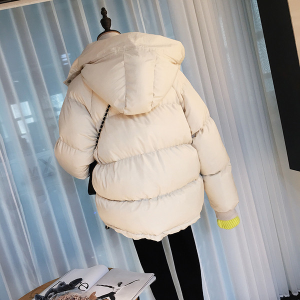 Modern női kabát kapucnis négy színben