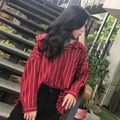 Stílusos női blúz széles modell három színben