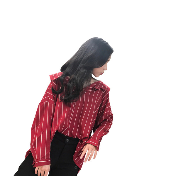 Stílusos női blúz széles modell három színben