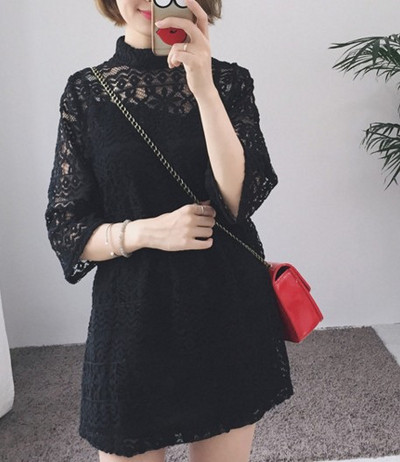 Rochie de dama eleganta din dantela in trei culori