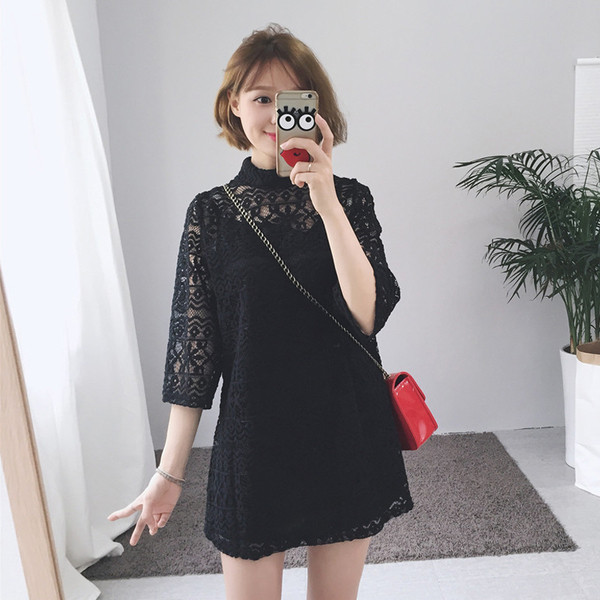 Rochie de dama eleganta din dantela in trei culori