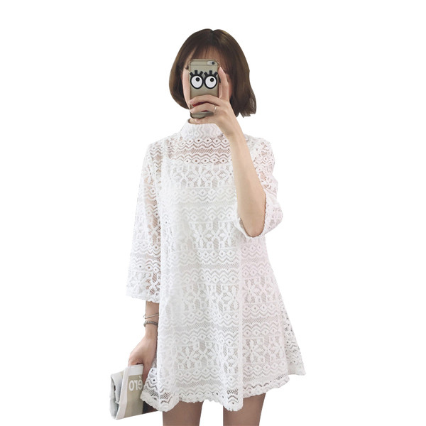 Rochie de dama eleganta din dantela in trei culori