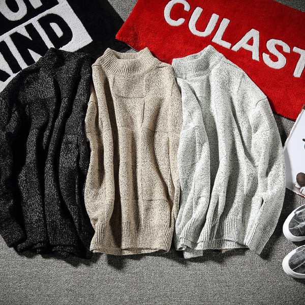 Pulover elegant pentru bărbați cu guler polo în trei culori