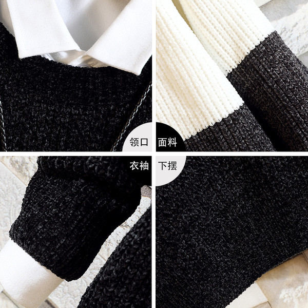 Pulover la modă pentru bărbați în culori irizate