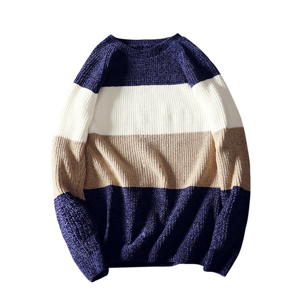 Pulover la modă pentru bărbați în culori irizate