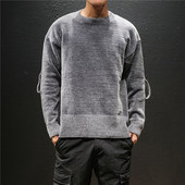 Elegáns férfi pulóver három színben, ujjkötővel