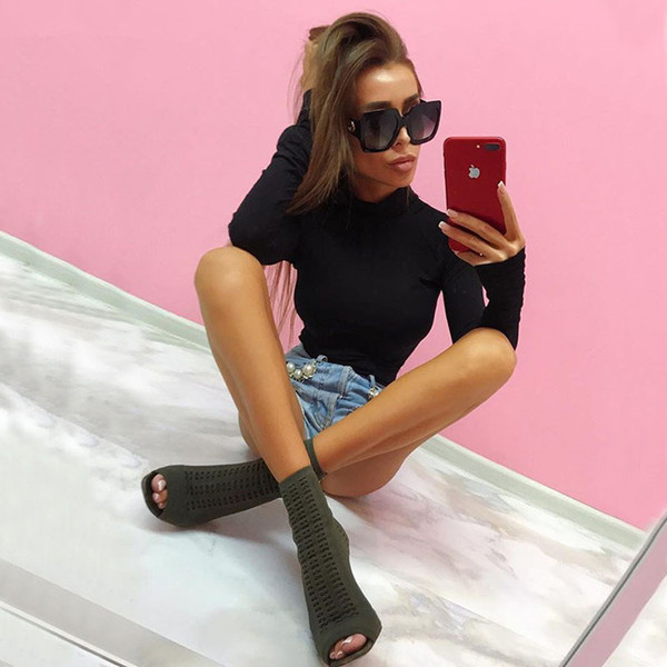 HIT Polo actual pentru femei în negru și gri